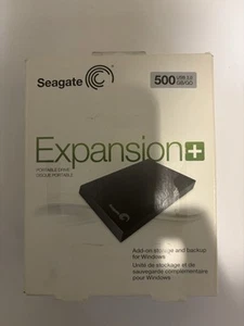 Seagate ExpansionPLUS 500GB Portable Drive USB3.0 - Picture 1 of 3