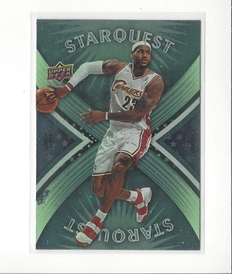 2008-09 Upper Deck Starquest Green #SQ17 LeBron James Cavaliers - Image 1 of 2