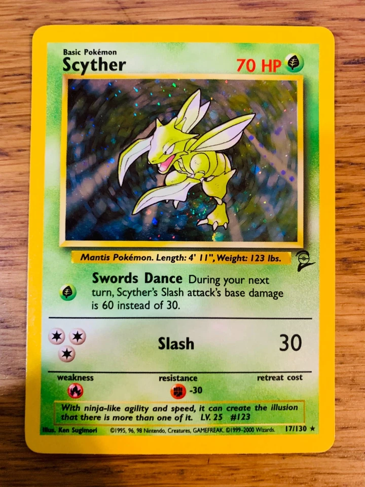 Scyther (17/130) Holo Base Set 2 Pokemon Card! FAST & FREE P&P! - Image 1 of 1