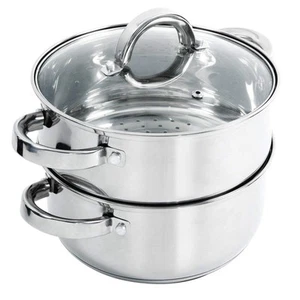 Oster Hali 3-Piece Stainless Steel Steamer Set w Lid - Picture 1 of 1