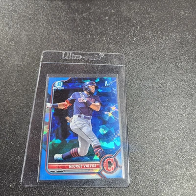 2022 Bowman Sapphire Edition - Chrome Prospects #BCP-22 George Valera (RC) - Image 1 of 2