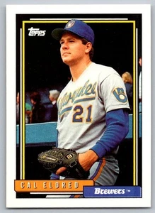 1992 Topps Cal Eldred Milwaukee Brewers #433 - Picture 1 of 2