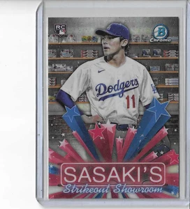 2025 Bowman Chrome Sasaki's Strikeout Showroom  Roki Sasaki RC - Picture 1 of 1
