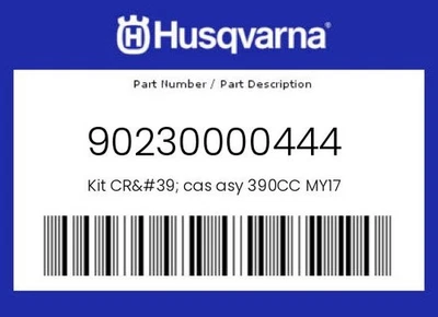 Kit genuino Husqvarna Cr' Cas Asy 390Cc My17 - 90230000444 Foto 1 de 4