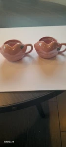 ZWEI BRATZ ROSA KERAMIK LIPPENTASSEN - Bild 1 von 7