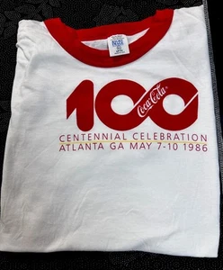 Vintage Centennial Coca-cola Celebration Atlanta 1986 SHIRT Size XL MG10045 - Picture 1 of 6
