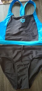Damen Bikini sportlich Badeanzug ARENA NEUWERTIG Blau Schwarz Gr. XS S 38 40 - Bild 1 von 7