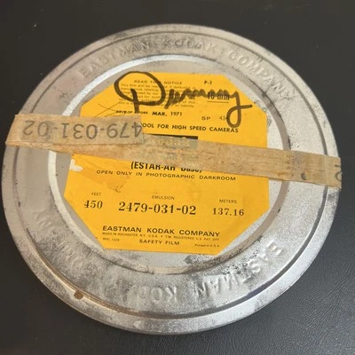 Kodak NEW Old Stock RAR Film 16mm 450' expired 1971 Spool Roll High Speed Camera - Image 1 of 4