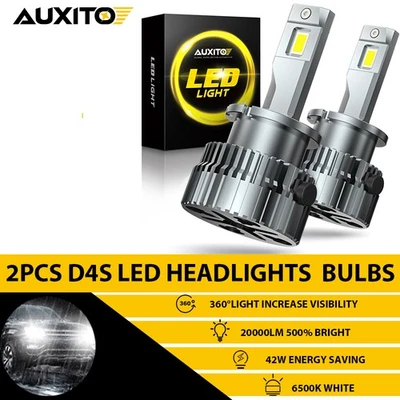 2PÇS AUXITO D4S lâmpadas de faróis de xenônio HID 6500K para conjunto Lexus branco Toyota 42W - Imagem 1 de 4