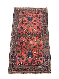 Vintage Hamadan Teppich 1940er Jahre Größe 30-1/2" x 55-1/2" - Bild 1 von 21