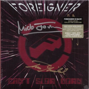 FOREIGNER Can't Slow Down | CD + 7" mit Autogrammen very rare sealed and signed - Bild 1 von 2