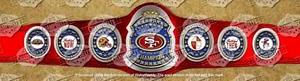 San Francisco 49ERS NFL Championship Belt Adult Size 2mm Brass - Picture 1 of 1
