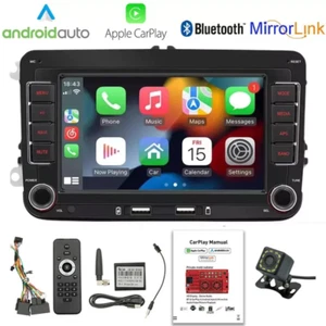 AUTORADIO 2DIN 32G ANDROID 13 CARPLAY GPS WIFI RDS PER VW GOLF 5 6 POLO PASSAT - Foto 1 di 20