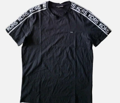 MICHAEL KORS Mens crew neck graphic Logo t-shirt Size M L XL 2XL Black Navy - Image 1 of 4