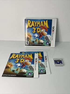 Rayman 3D (Nintendo 3DS, 2011) - CIB Complete w Manual!  Tested & working - Image 1 of 4