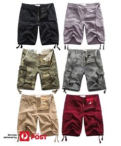 FOX JEANS Men's Elton Casual Army Cargo Work Shorts SIZE 32-44