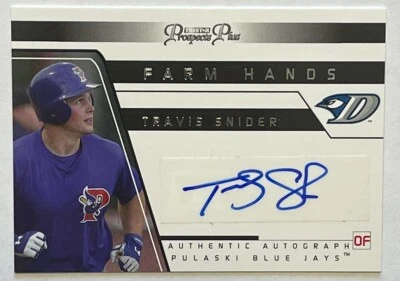 2006 TRISTAR Prospects Plus Farm Hands Auto Travis Snider #FH45 дебютант - Изображение 1 из 2