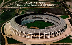 Postal del estadio Atlanta Hogar de los Bravos y los Falcons Georgia - Imagen 1 de 2