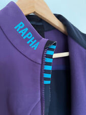 USED DARK PURPLE TEAL RAPHA PRO TEAM WINTER CYCLING JACKET LARGE EXCELLENT
