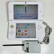 Nintendo 3DS XL Pink & White Console *No Internet* - SD Card, Stylus & Charger!