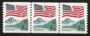 US Scott #2280, Plate #1 Coil 1988 Yosemite 25c VF MNH - Picture 1 of 1