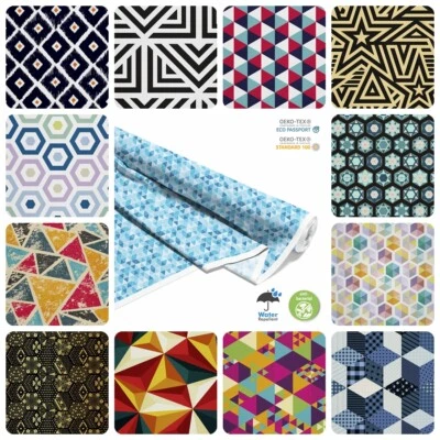 Polsterstoff-Bedruckter Meterware Wasserdicht Outdoorstoff Oeko-Tex- Geometrisch - Bild 1 von 4
