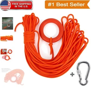 98.4FT Water Floating Lifesaving Rope - Durable Safety for Swimming & Boating - Picture 1 of 9