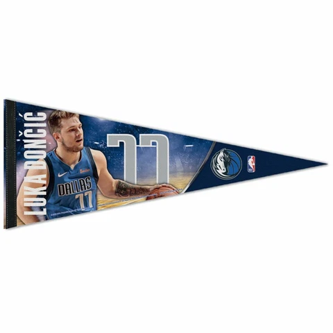 LUKA DONCIC ~ 12x30 Limited Edition Premium Felt Pennant ~ Dallas Mavericks Cover