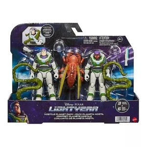 Disney Buzz Lightyear Hostile Planet 3 Figure Pack + 6 Accessories - NEW UK - Picture 1 of 2