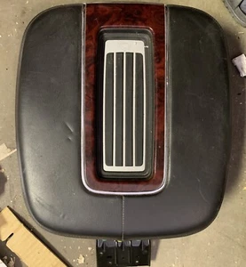 07-14 Escalade *MINT* Black Woodgrain Center Console Armrest Arm Rest Lid OEM OE - Picture 1 of 3