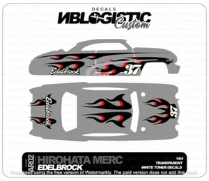 Hirohata Mercury Universal WaterSlide Decal für Hot Wheels Maßstab 1:64 05 - Bild 1 von 4