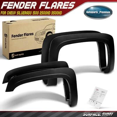 4 brotes de guardabarros estilo fábrica para Chevy Silverado 1500 2007-2013 78,7" 97,6" Foto 1 de 4