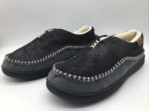 Everfoams Men’s Moccasin Memory Foam Sherpa Lined Sz. 10M - Picture 1 of 12