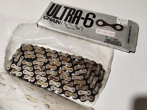 Suntour Ultra 6 Vintage Bicycle Derailleur Chain NOS 3/32" HKK road bike Japan - Picture 1 of 7