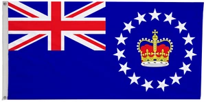 Cook Islands Queen's Repräsentative Flagge mit Ösen - handgefertigt in Großbritannien - Bild 1 von 8