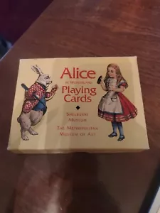 Set carte da gioco Alice nel paese delle meraviglie Shelburne Museum vintage 1997 un mazzo sigillato - Foto 1 di 4
