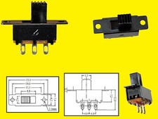 MFS-131D Schiebeschalter Slide Schalter Switch 23x7,4mm 1 x UM 350mA 30VDC 2 x