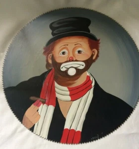 Lama seghettata Red Skelton firmata dall'artista dipinta a mano 'Freddy the Freeloader' OOAK - Foto 1 di 5