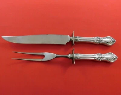 Juego de talla de filete de plata esterlina Afterglow de Oneida 2 piezas HH WS vintage Foto 1 de 2