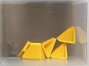 LEGO Parts - Bright Light Orange Slope 45 2 x 1 Double - No 3049c - QTY 5 - Picture 1 of 1