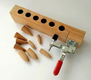 Wooden Incense Burners Bullet Ground Cones Tower Mould Mold Making Clamp Toolr# - Picture 1 of 7