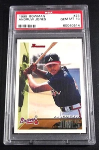 Atlanta Braves PSA 10 gemas como nuevo 10 radiocontrol Andruw Jones novato 1995 Bowman #23 - Imagen 1 de 6