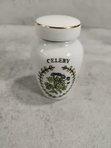 Franklin Mint Celery Spice Jar The Gloria Vanderbilt Collection 1985 Free P&P - Picture 1 of 4