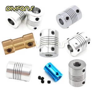 Flexible Shaft Coupling CNC Stepper Motor Connector Koppler 5/6.35/8/10/12mm - Bild 1 von 50