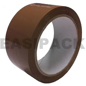 72 BIG Rolls Of BROWN / BUFF Parcel Tape Packing Strong Packaging box 48mm x 66m - Picture 1 of 1