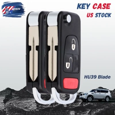 2* Remote Key Shell Fob 3B for Mercedes Benz ML 320 430 SLK 230 320 HU39 Blade Foto 1 de 4