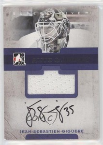 2007-08 ITG Superlative & Jersey Silver /50 Jean-Sebastien Giguere #AJ-JSG Auto