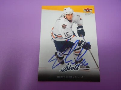 2007-08 Fleer Ultra Hockey Jarret Stoll Oilers #118 Auto - Image 1 of 4