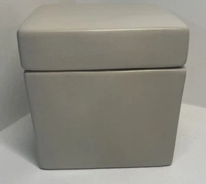 Threshold studio McGee decorative square box stoneware ceramic storage sturdy - Picture 1 of 5