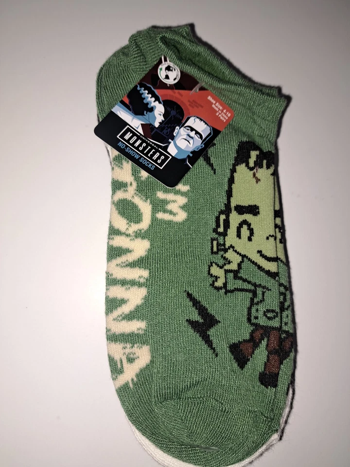 Bundle Nightmare Elm St Crew 6/pk Universal Monsters 3/pk No-Show Socks